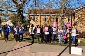 The councillor joined over 60 striking nurses outside The John Radcliffe Hospital on Monday and Tuesday.