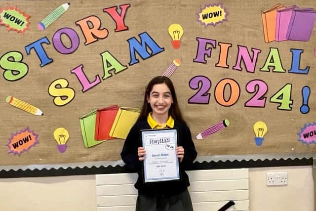 Year 5 Hanwell Fields Primary School Fidan has been announced as the winner of the midland StorySLAM competition.