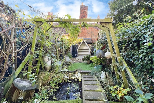 The house has a beautifully maintained and private garden.