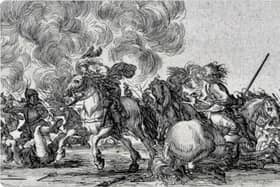 An engraving of an image from he Battle of Middleton Cheney, the subject of the Banbury Historical Society's next talk