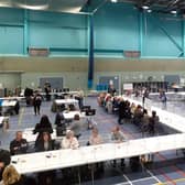 The first results from the count of the Cherwell District Council elections at Spiceball Leisure Centre have been released (photo from Cherwell District Council Tweet)