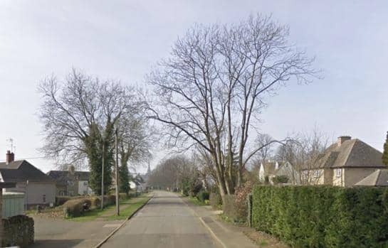 Astrop Road, King's Sutton which will be closed over two periods in late May and early June for traffic calming installation