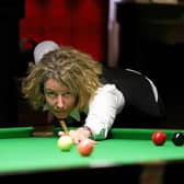 Tessa Davidson on her way to the seniors title at the Winchester Snooker Club in Leicester Picture by Matt Huart