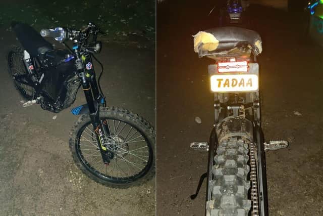 Police seized the electric bike of an anti-social rider in Banbury yesterday (Tuesday, October 10).