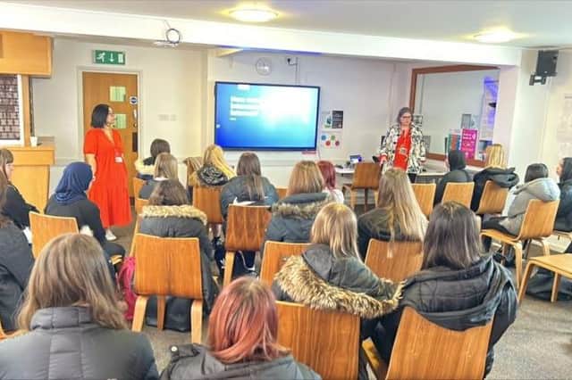 Over 160 girls from year 7, 8 and 9 from local secondary schools attended Tuesday's talks.