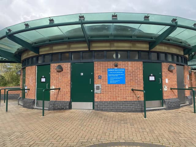 The public conveniences at the Banbury Bus Station will be closed from May 1 as a cost-cutting measure. Picture by Ian Gentles
