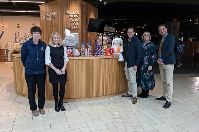 The centre is receiving donated Easter eggs at the customer service desk to hand on to less fortunate children.