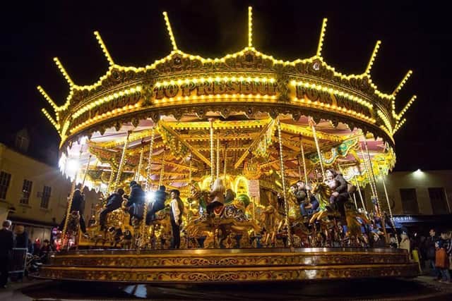 A giant Victorian carousel alongside Victorian style fairground attractions will decorate the historic Market Place.