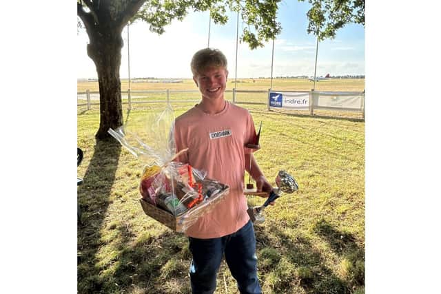 Talented glider Oliver Ramsay placed an impressive second in his very first international race.