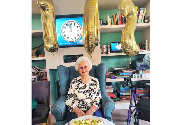Patricia Ruck Keene recently celebrated her 102nd birthday at the Chacombe Park care home.