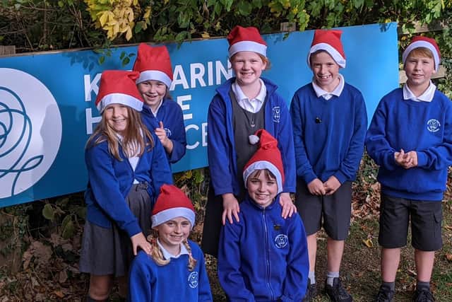 Pupils from Christopher Rawlins pupils are opting to take part in Katharine House’s Schools Santa Run