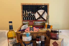 Jan Hughes has worked tirelessly to collect prizes for an enormous Grand Raffle. This super hamper is one of many among the prizes