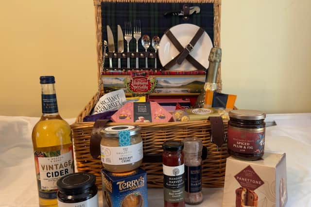 Jan Hughes has worked tirelessly to collect prizes for an enormous Grand Raffle. This super hamper is one of many among the prizes