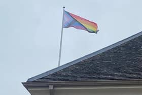 The LGBT flag will fly above Brackley Town Hall this month to celebrate pride month.