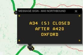 The A34 will be closed for much of today for repairs following an accident
