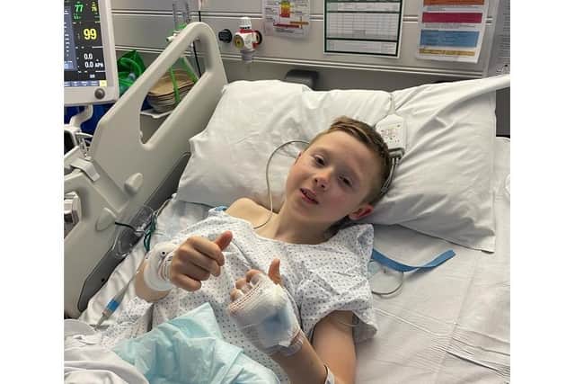 10-year-old Billy has undergone two successful operations in the past two years.