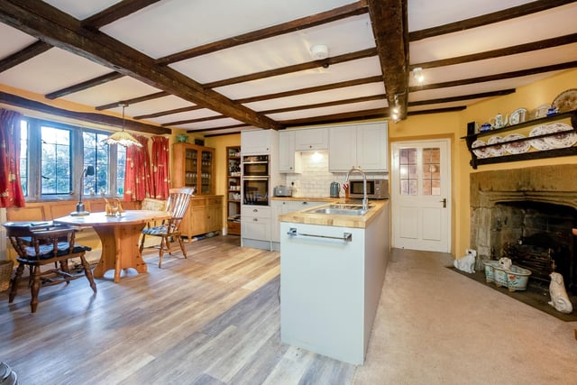 The kitchen and breakfast room is the centre of the house and has plenty of space for a family dining table.