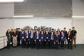 Futures students with the staff of Collins Aerospace