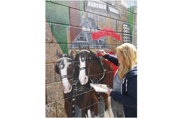 Fay Jephcott, who designed the new mural, is a keen local artist and member of Hook Norton Primary School staff. (Submitted photo)