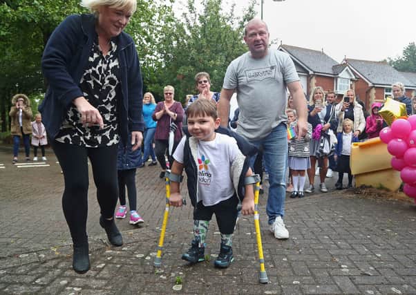 Tony raised the funds by completing a 10km walking challenge (Photo: Gareth Fuller/PA)