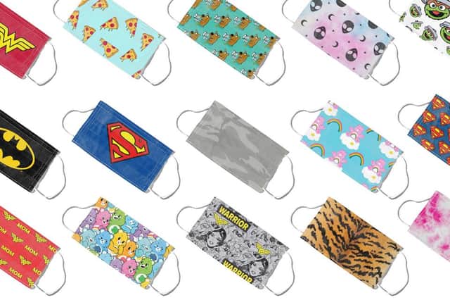 Designs range from from Care Bears and Sesame Street to Batman and Wonder Woman (Photo: MaskClub)