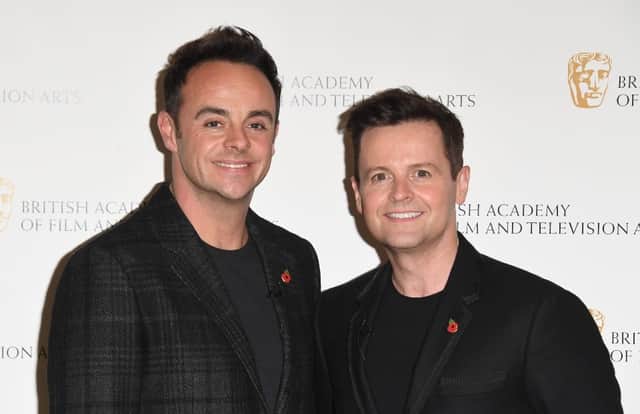 Anthony McPartlin and Declan Donnelly reveal all in a new autobiography, titled Once Upon A Tyne. (Getty)