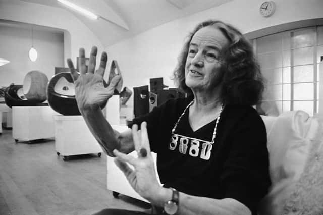 Barbara Hepworth pictured with her work in 1967 (Photo: Potter/Daily Express/Hulton Archive/Getty Images)