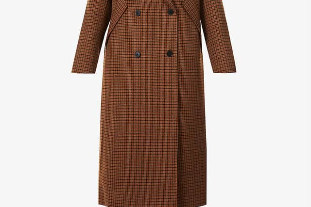Sandro, Merry checked double-breasted wool-blend coat, £264.50