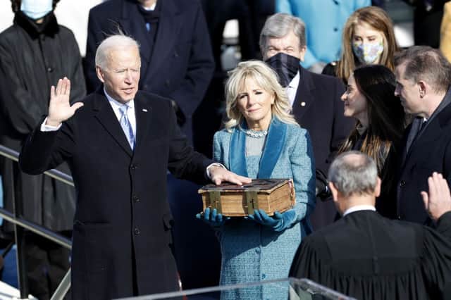 Joe Biden was sworn in as president on January 20 (Getty Images)