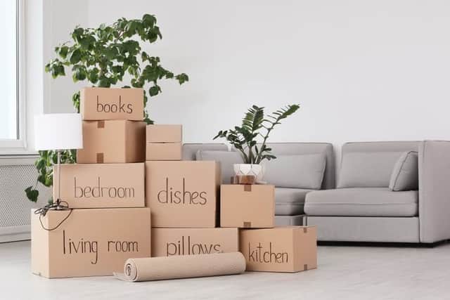 People moving house are urged to clearly label all their boxes with the room they will be going in and what’s inside. (Picture: Shutterstock)