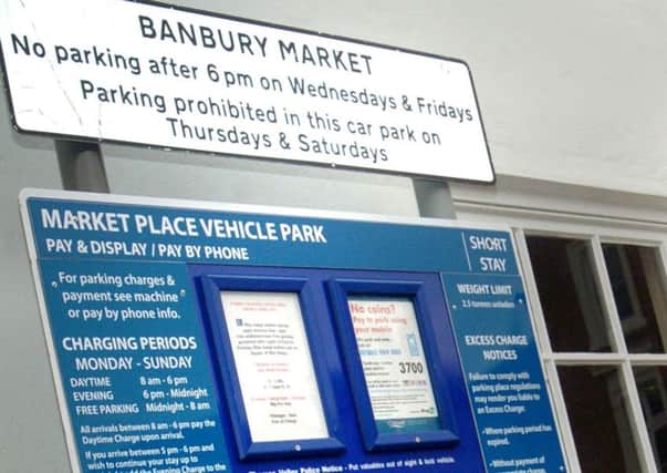 Free parking in Banbury and Bicester this weekend