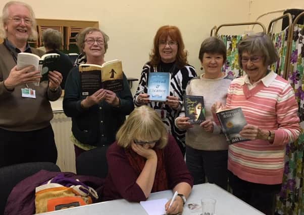 RVS attendees with the author Jane Rogers during a creative writing session NNL-171214-111111001