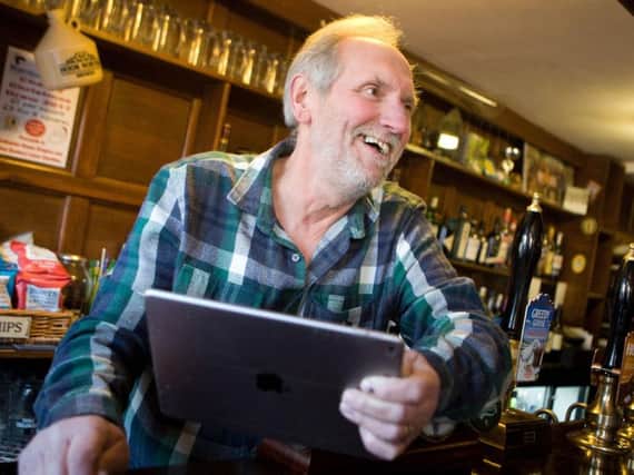 Owner of The Bell Inn in Adderbury, Chris Stallis. Photo by Mark Bassett/Oxfordshire County Council