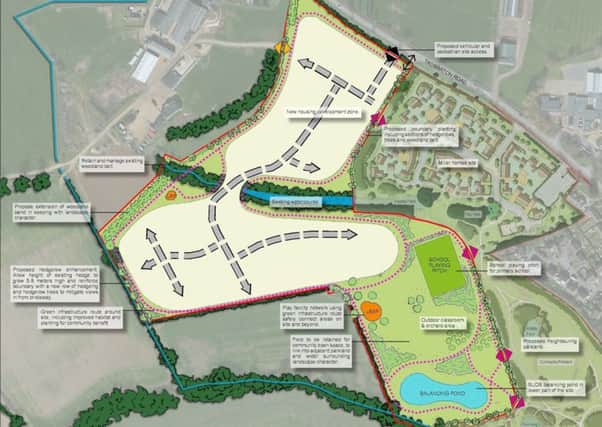 An illustration of how a development for up to 150 homes off Tadmarton Road in Bloxham might look. Photo: Planning Prospects NNL-180201-143137001