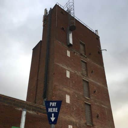 The old stairwell tower by Bolton Road car park NNL-180301-104909001