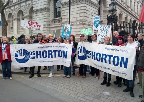 Horton campaigners on a protest march in London NNL-171009-143423001
