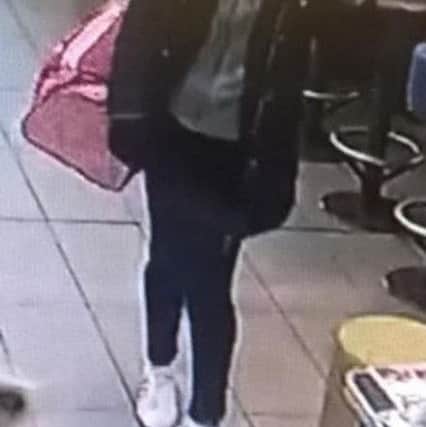 Linda Finau was seen in McDonald's on Queen Street, Nuneaton, on Saturday morning (January 13). Photo: Thames Valley Police NNL-180117-134043001