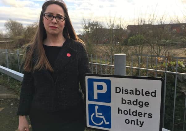 Cllr Hannah Banfield warned motorists not to misuse disabled bays at Spiceball Leisure Centre