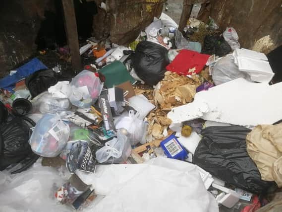 Plastic waste dumped in Oxfordshire