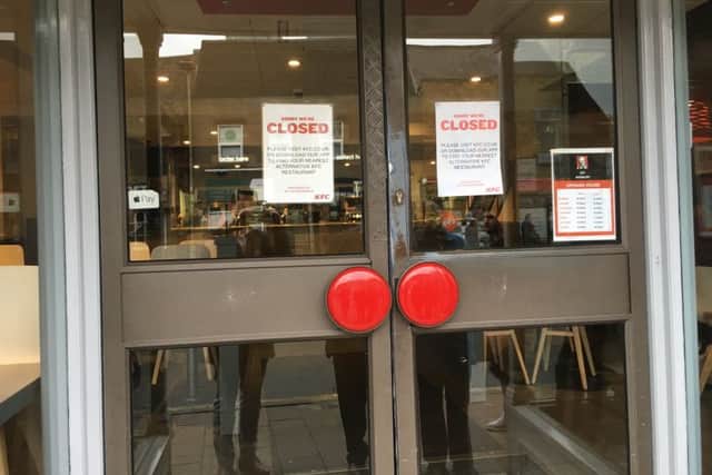 KFC in Banbury town centre was closed due to a shortage of chicken NNL-180220-092333001