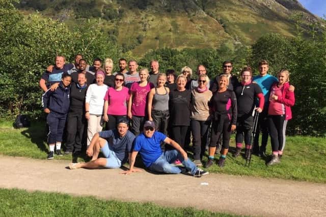 Dayle Kinch's family and friends tackle the Three Peaks Challenge to raise money for the cooling caps. Photo courtesy of Oxford Hospitals Charity NNL-180228-103101001