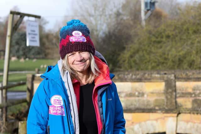 Zoe Ball on the fourth day of her Sport Relief challenge. Photo: Victoria Dawe Photography