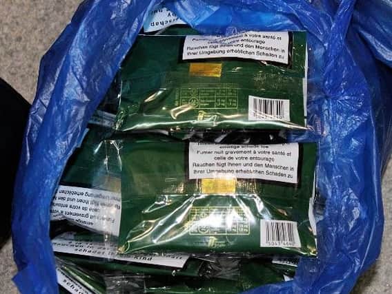 Tobacco, believed to be illicit, seized from a shop in Banbury. Photo: HMRC