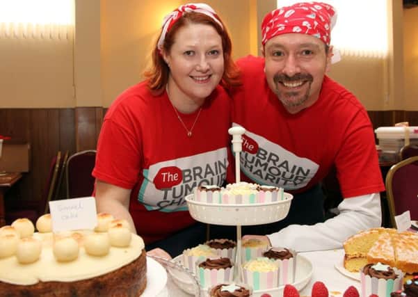 Kathryn and Lester Whitby holding a Coffee and Craftmorning at The Sports and Social Club in Middleton Cheney raising funds for The Brain Tumour Charity's campaign The Big Bandana Bake in memory of their daughter Imogen. Pictured, NNL-181203-074359009