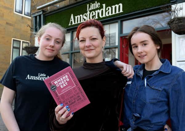 Little Amsterdam, Banbury, has been included in 'Where Chefs Eat'. Proprietor, Ilja Abbattista, centre, with left, Faith Faulkner and right, Katie French, team members. NNL-180320-185310009