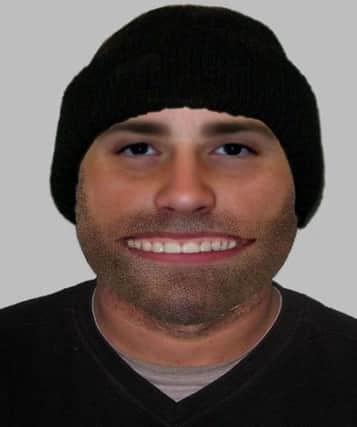 The e-fit image released by Warwickshire Police.