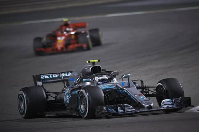 Valtteris Bottas on his way to second place in Sunday's Bahrain Grand Prix
