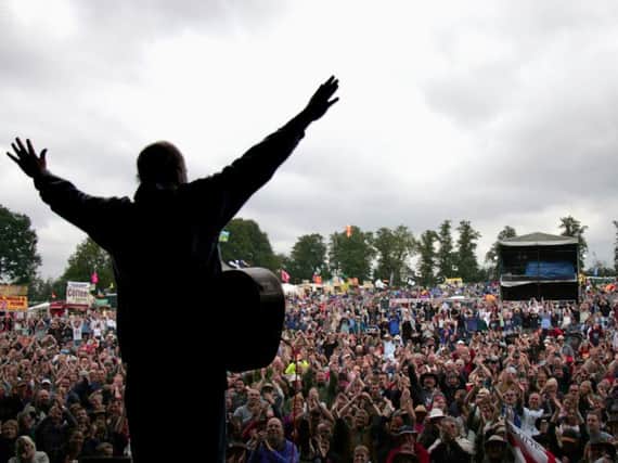 The view from the stage at Fairport's Cropredy Convention
