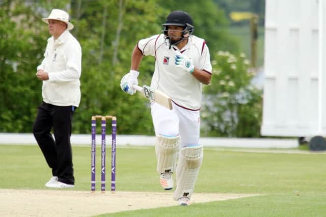 Banbury batsman Qaasim Adams completed a century at Oxford