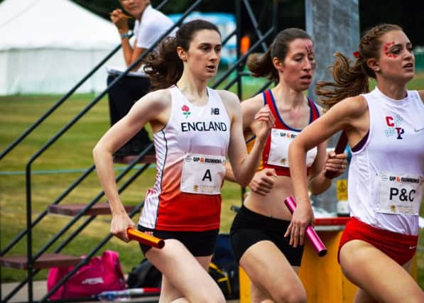 Emily Thompson (left) had to be content with fourth place in Birmingham